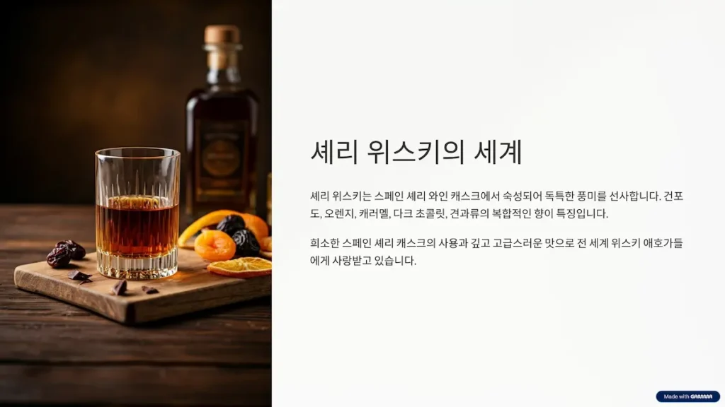 셰리 위스키의 세계
