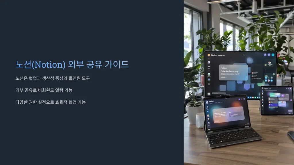 노션 외부 공유 가이드