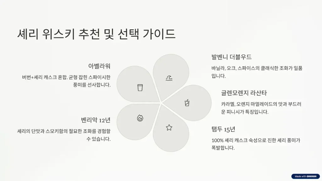 셰리 위스키 추천 및 선택 가이드