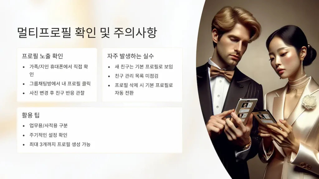 멀피프로필 확인 및 주의사항