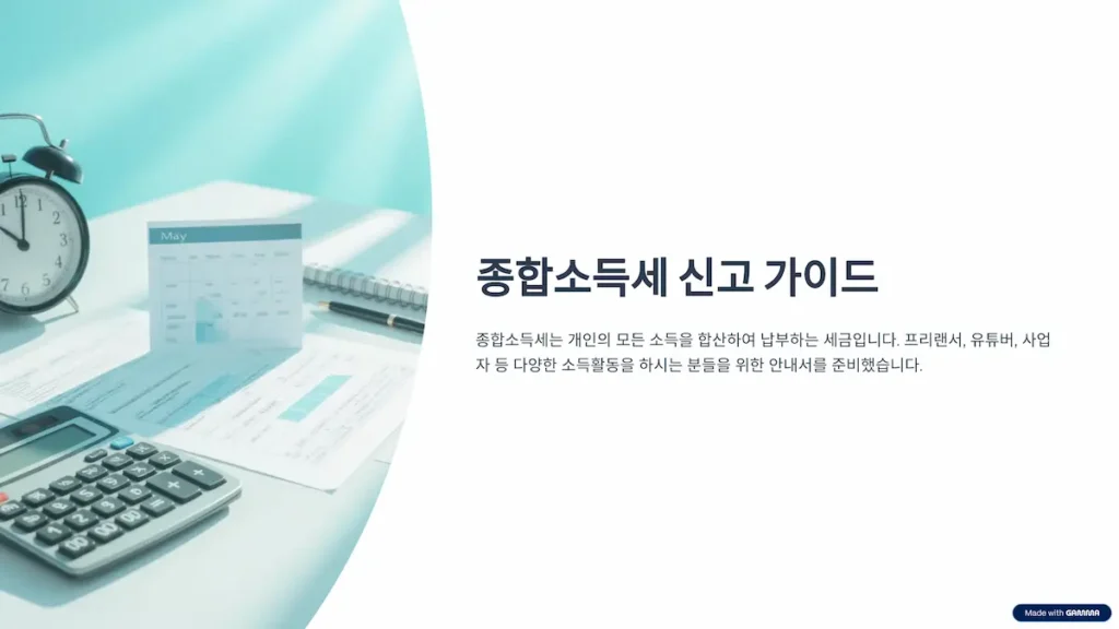 종합소득세 신고 가이드