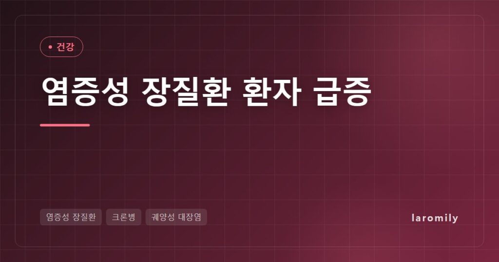 아시아 덮친 염증성 장질환, 한국은 '환자 누적' 단계… 크론병·궤양성 대장염 의심 증상과 조기 진단