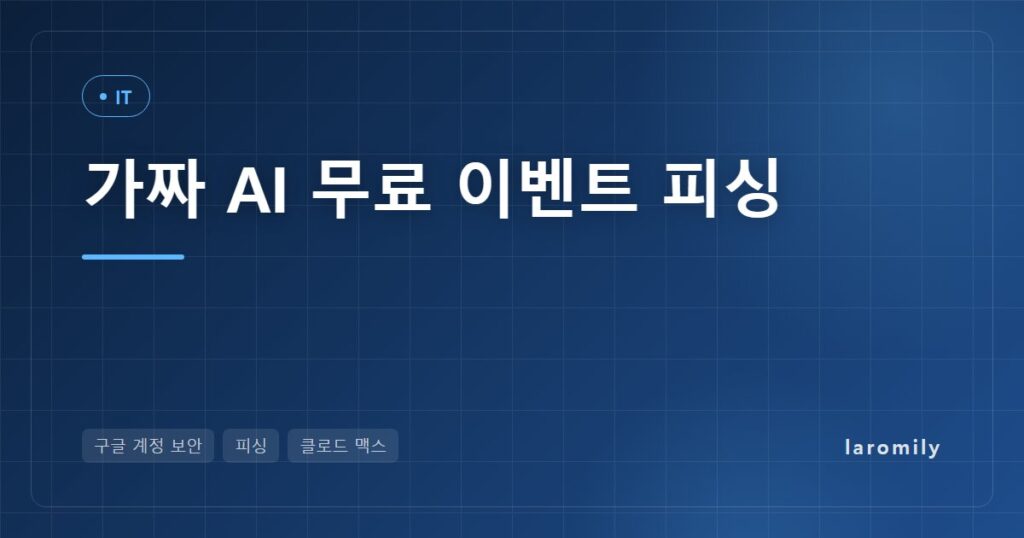 “클로드 맥스 한 달 무료”의 정체, AI 무료 이벤트 피싱에서 구글 계정 보안 지키는 점검·복구 순서